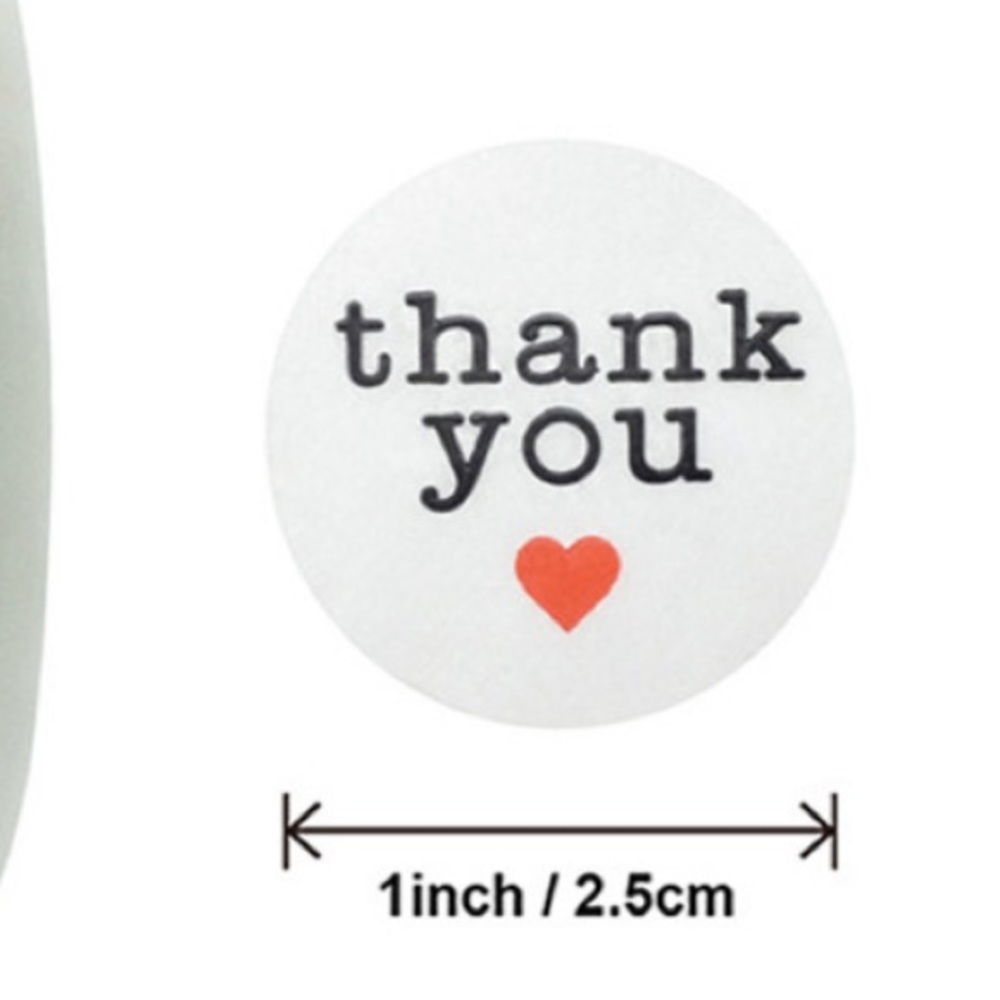 500 Transparent Thank You Stickers PRICE IS FIRM - Picture 2 of 2